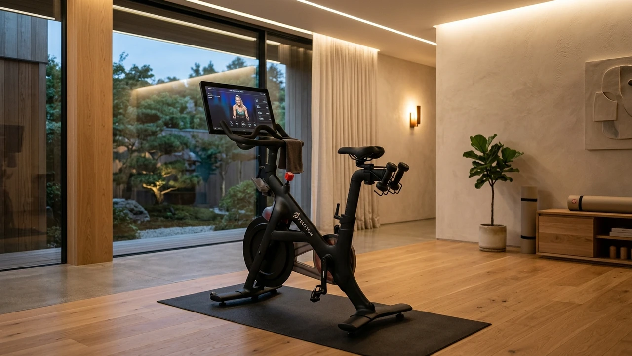 Peloton Bike+ in dedicated on-premise wellness suite