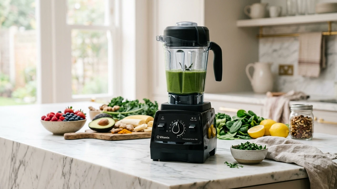 Vitamix high performance blender in gourmet kitchen
