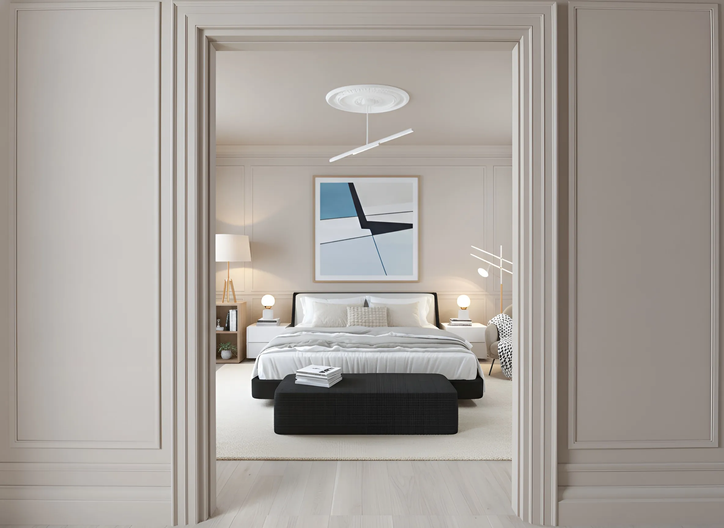 DWELL model unit — bedroom